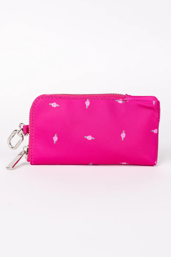 Active State Fuchsia Petal Pop Dual Pouch Wristlet - Image 5