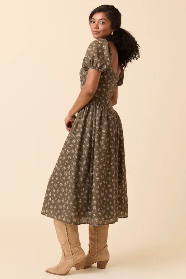 Aimee Brown Floral Drop Waist Maxi Dress FINAL SALE - Image 4