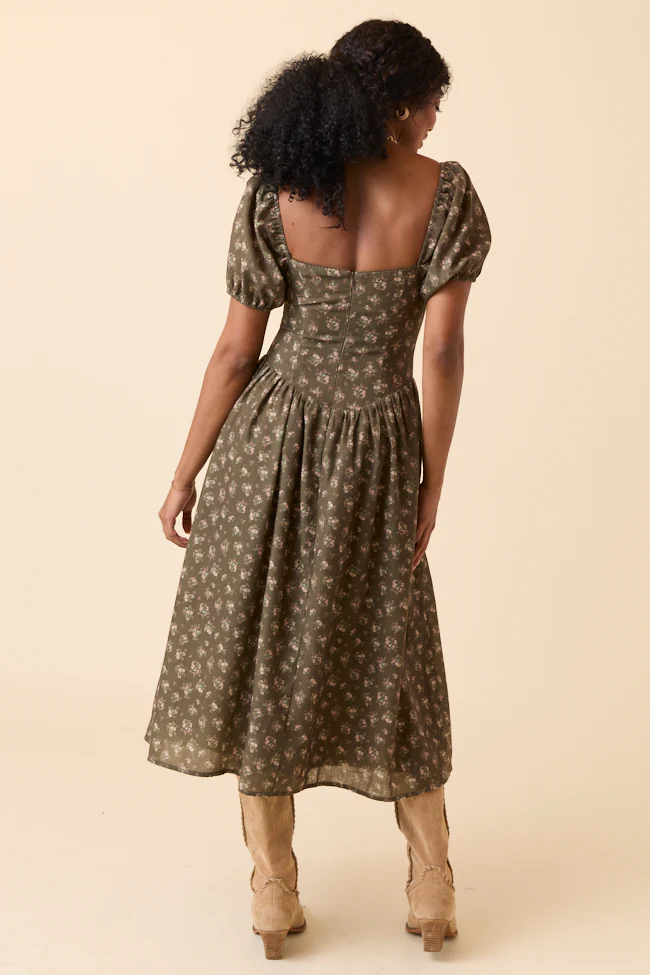 Aimee Brown Floral Drop Waist Maxi Dress FINAL SALE - Image 5