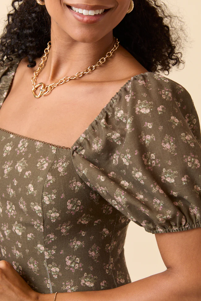 Aimee Brown Floral Drop Waist Maxi Dress FINAL SALE - Image 6