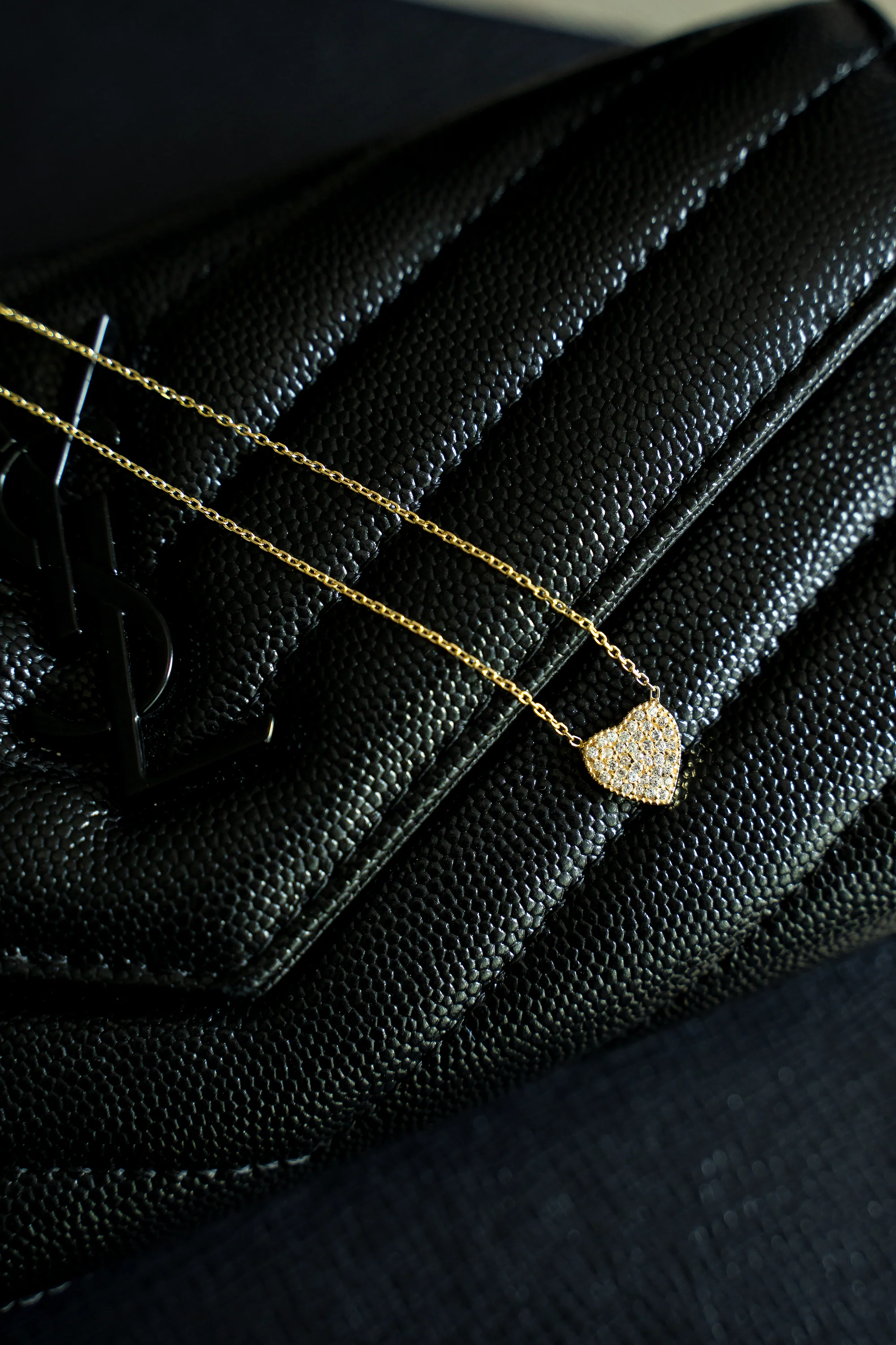Angelie Diamond Heart Gold Necklace - Image 2
