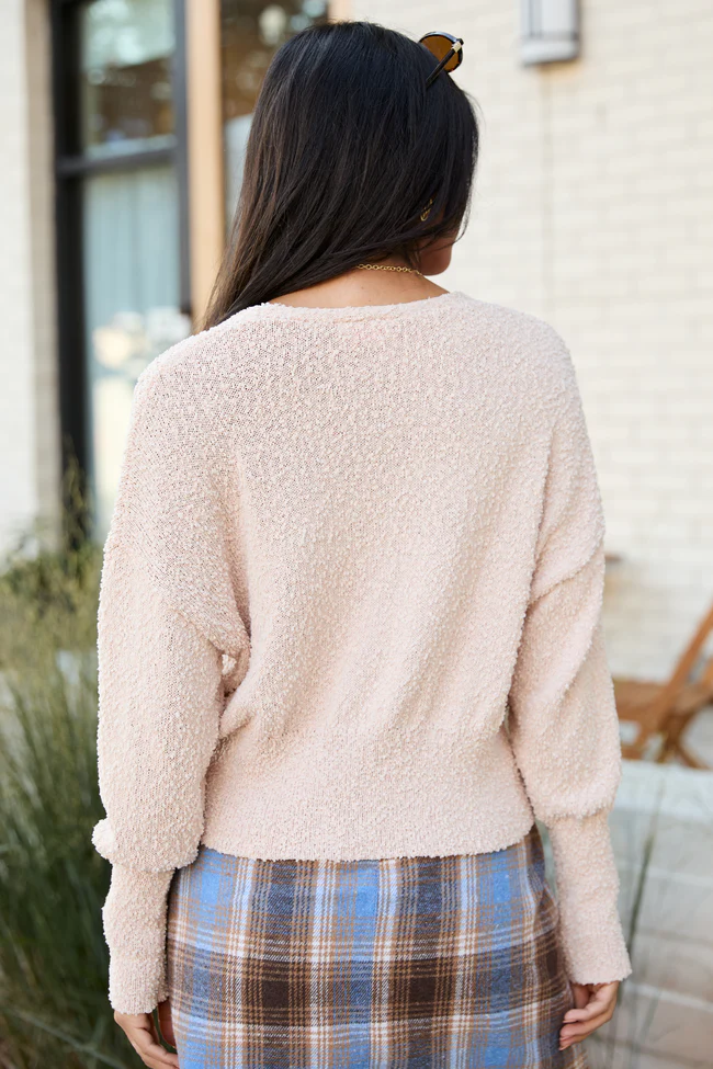 Anita Beige Boucle Cardigan FINAL SALE - Image 4