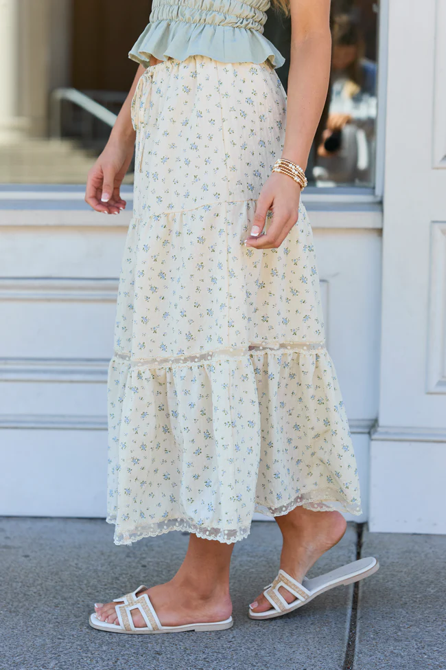 Arden Ditsy Floral Maxi Skirt - Image 4