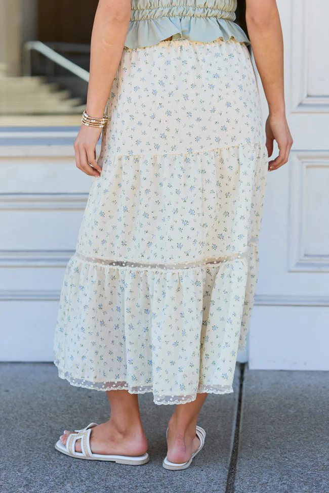 Arden Ditsy Floral Maxi Skirt - Image 5