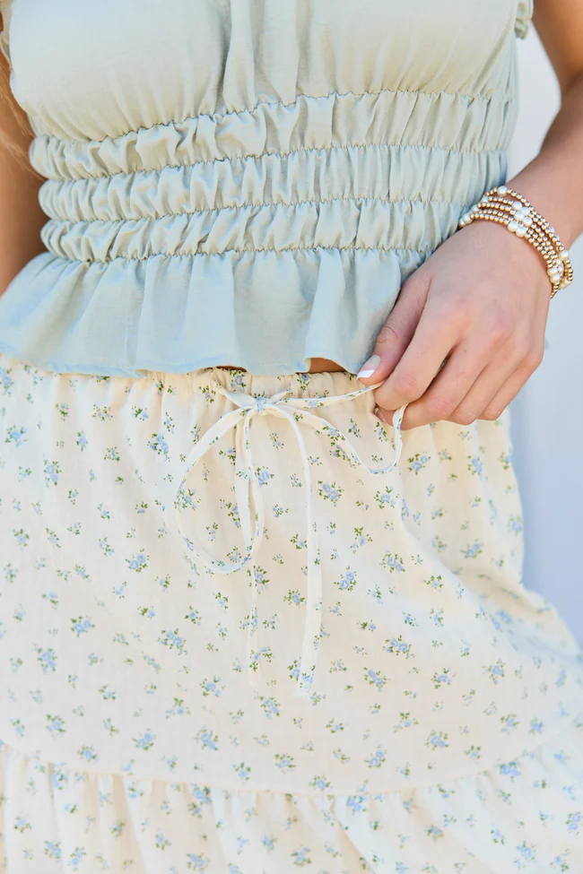 Arden Ditsy Floral Maxi Skirt - Image 6