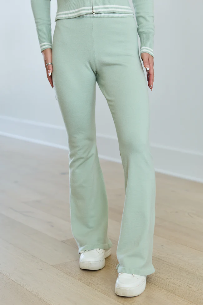 Bailey Sage Striped Lounge Pants - Image 2
