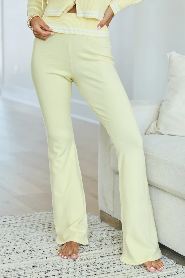 Bailey Yellow Striped Lounge Pants - Image 2