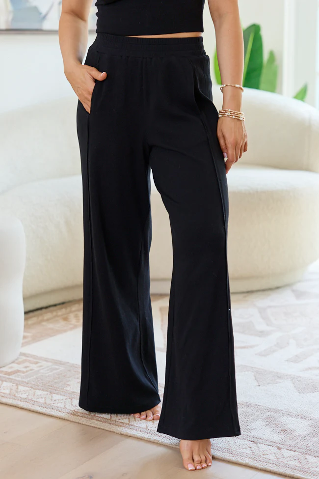 Banks Black Wide Leg Pants - Image 2