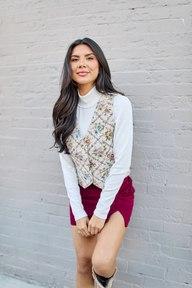 Bellamy Floral Tapestry Vest FINAL SALE - Image 4