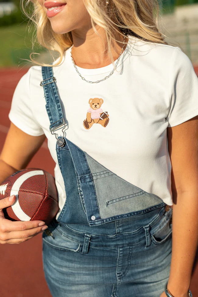 Brenda Pink Jersey Bear Tee FINAL SALE