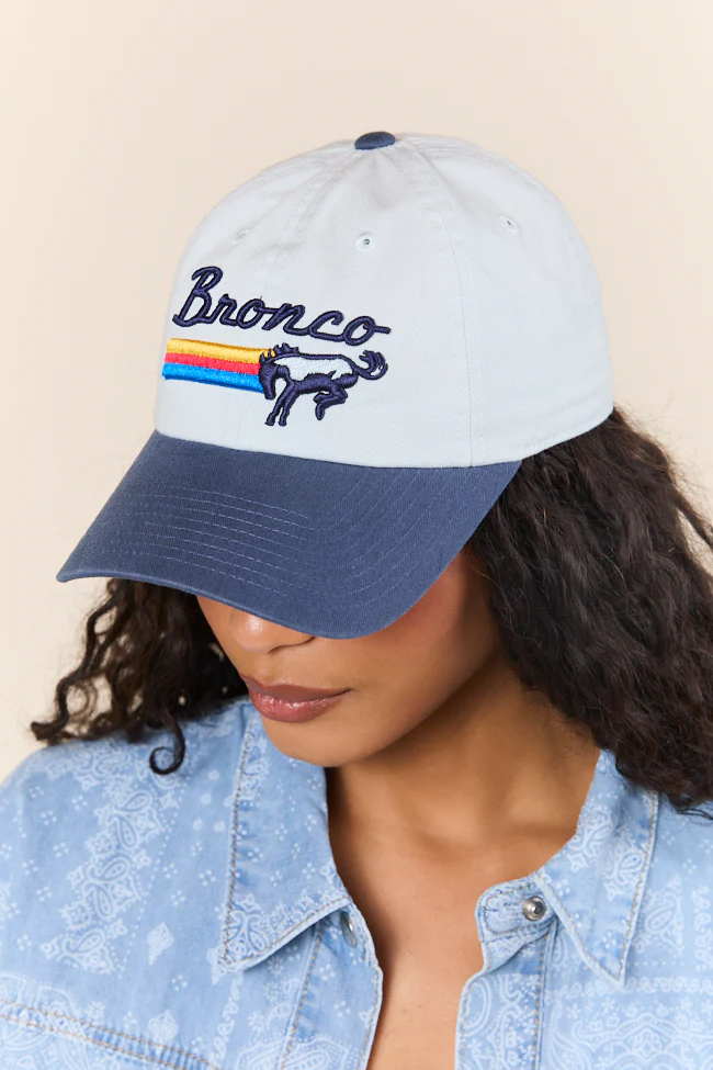 Bronco Navy Blue Baseball Cap - Image 2