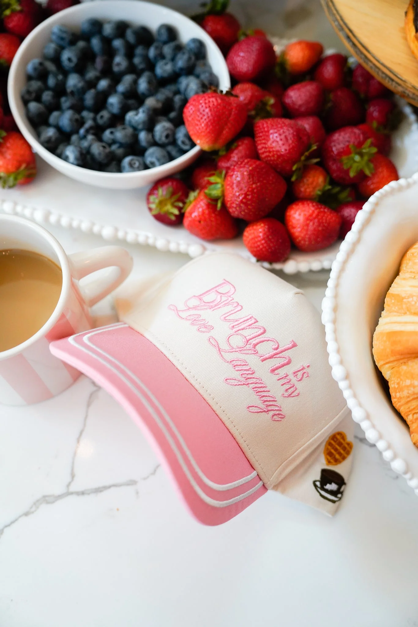 KenzKustomz Pink Vintage Trucker Hat - Brunch is my Love Language - Image 3