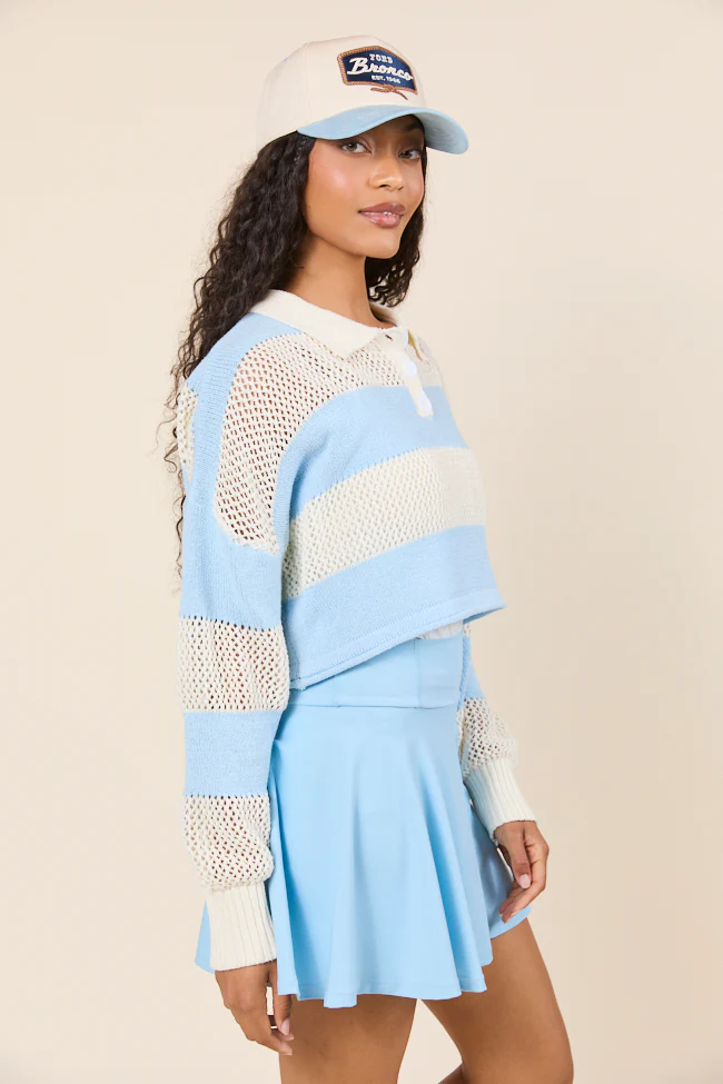 By The Rules Striped Knit Rugby Sweater FINAL SALE - Image 4