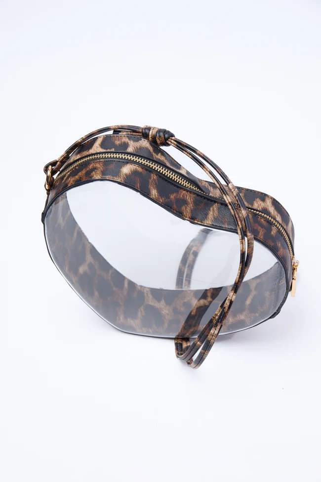 Cat Leopard Heart Handbag - Image 3