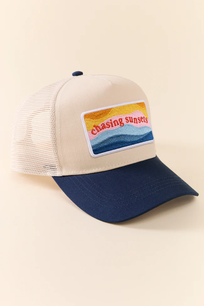 Chasing Sunsets Blue Trucker Hat - Image 3