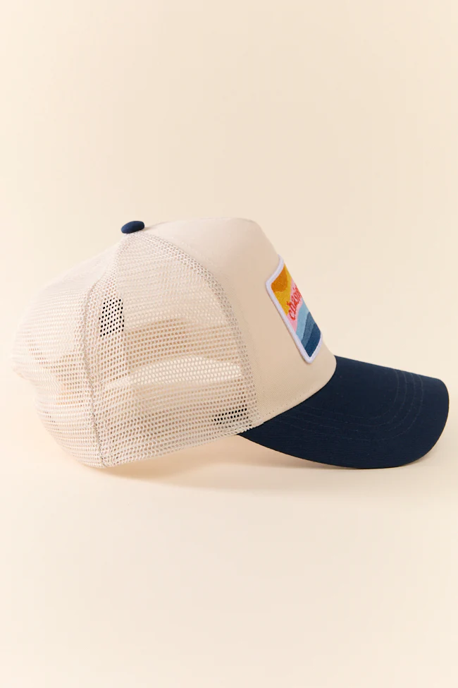 Chasing Sunsets Blue Trucker Hat - Image 4