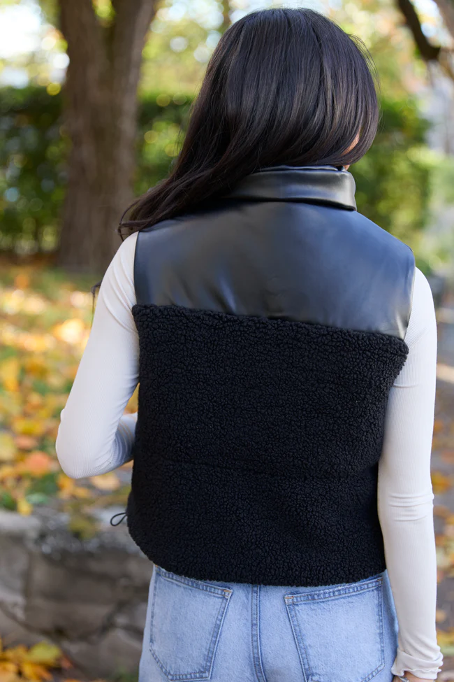 Clarissa Black Combo Reversible Vest FINAL SALE - Image 4