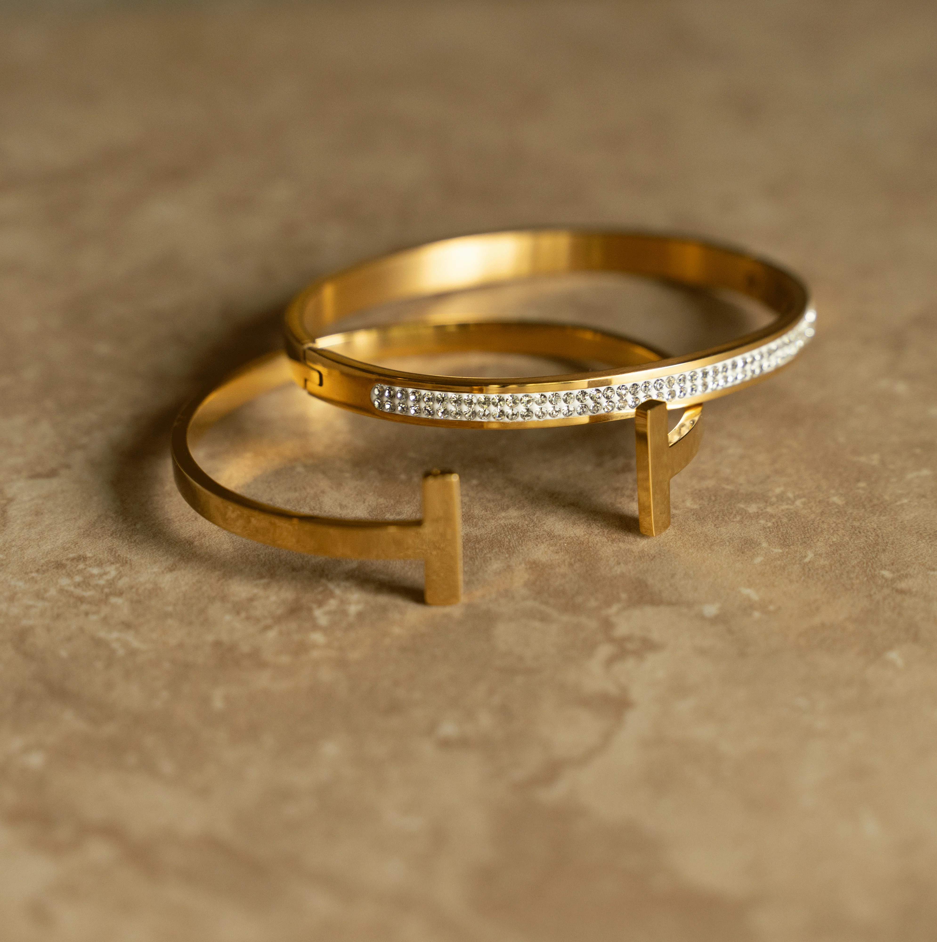 Cleo Gold Cuff Bracelet - Image 9