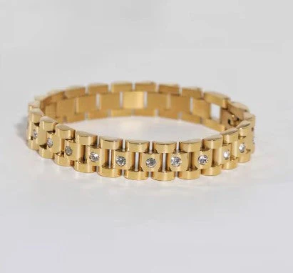 Colleen Gold Band Bracelet - Image 7