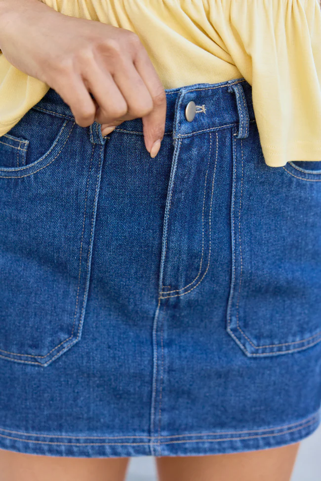 Collins Dark Denim Skort - Image 6
