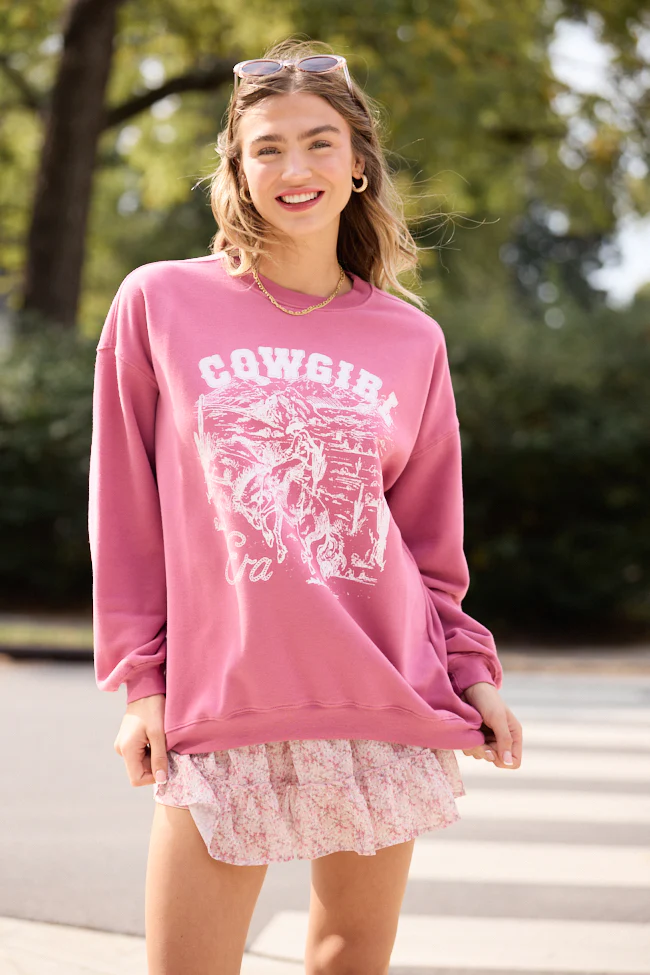 Cowgirl Era Rose Graphic Sweatshirt - Image 3