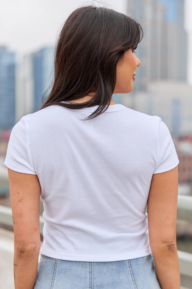 Cowgirl Essentials White Baby Graphic Tee - Image 4