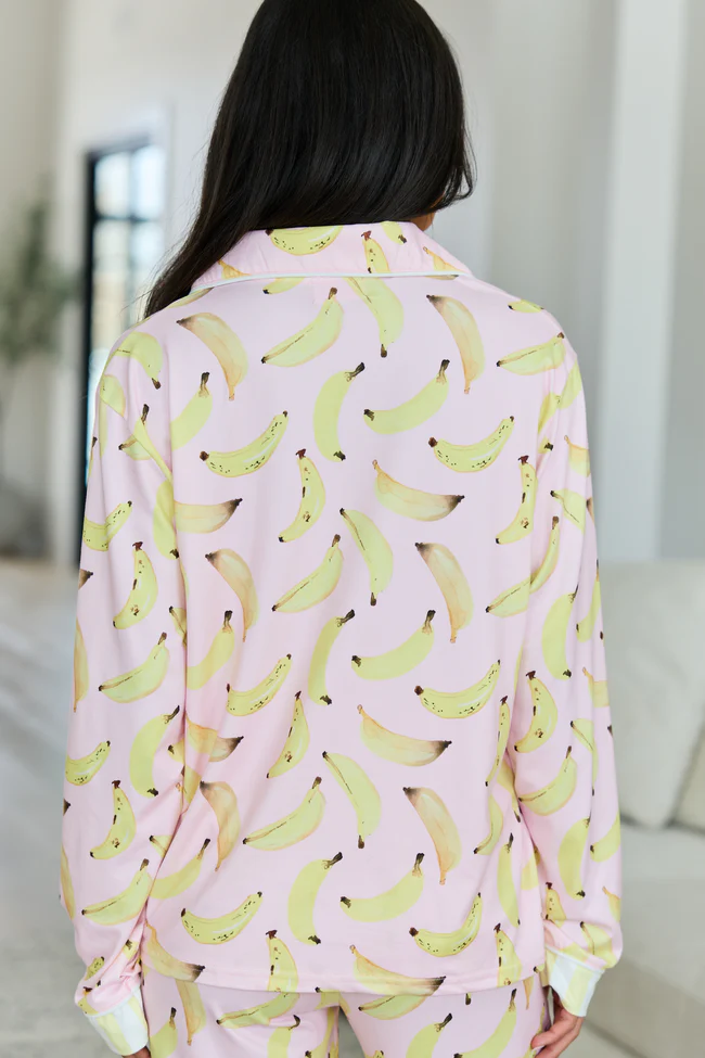 Cozy Crush Long Sleeve Pajama Top - Banana Bliss - Image 5