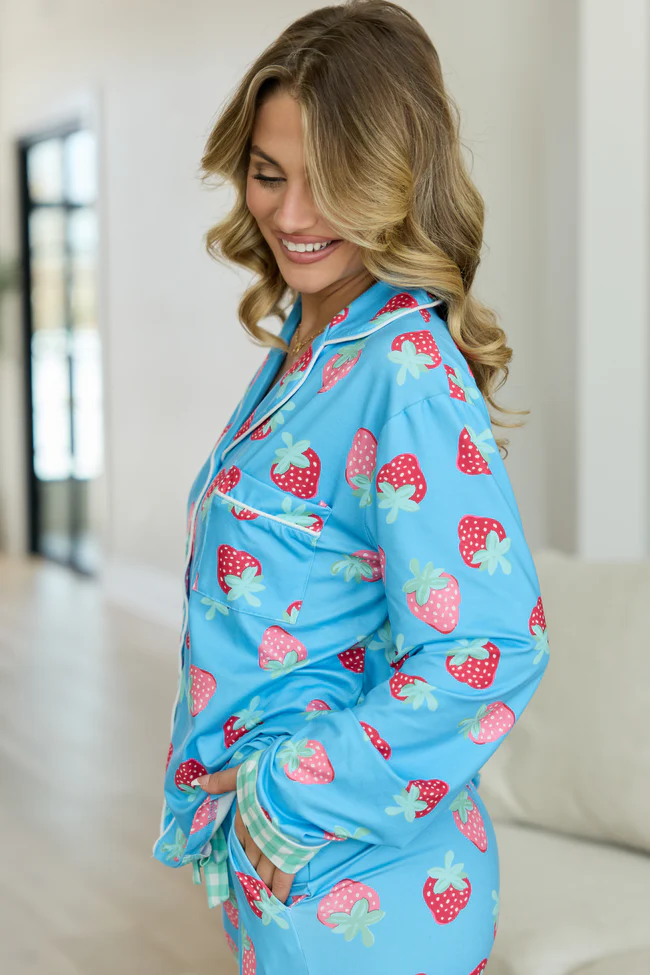 Cozy Crush Long Sleeve Pajama Top - Berry Bliss - Image 3