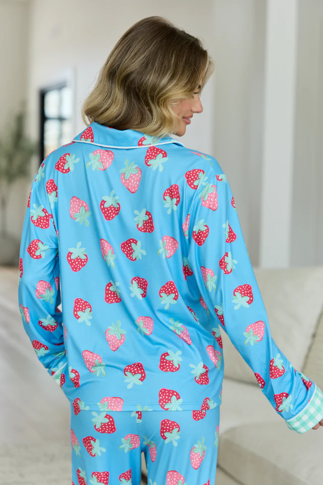 Cozy Crush Long Sleeve Pajama Top - Berry Bliss - Image 4