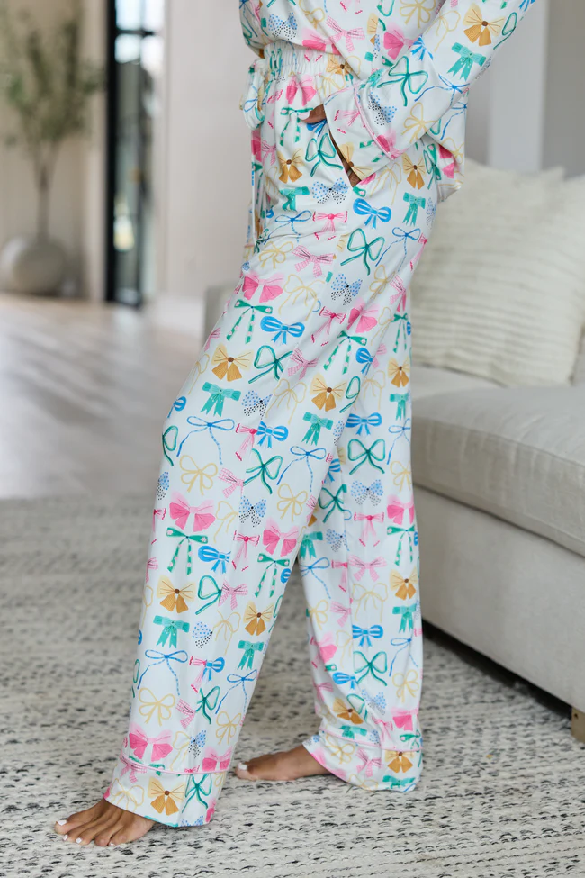 Cozy Crush Pajama Pants - Take A Bow Multi Pastel - Image 3
