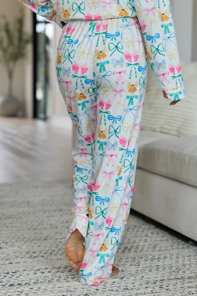 Cozy Crush Pajama Pants - Take A Bow Multi Pastel - Image 4