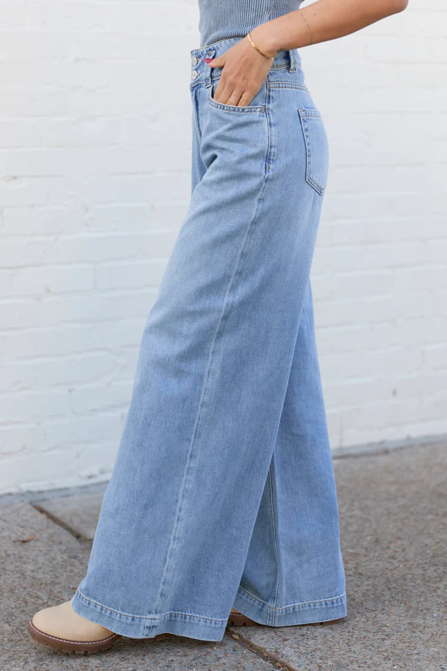 Desiree High Rise Wide Leg Jeans - Image 3