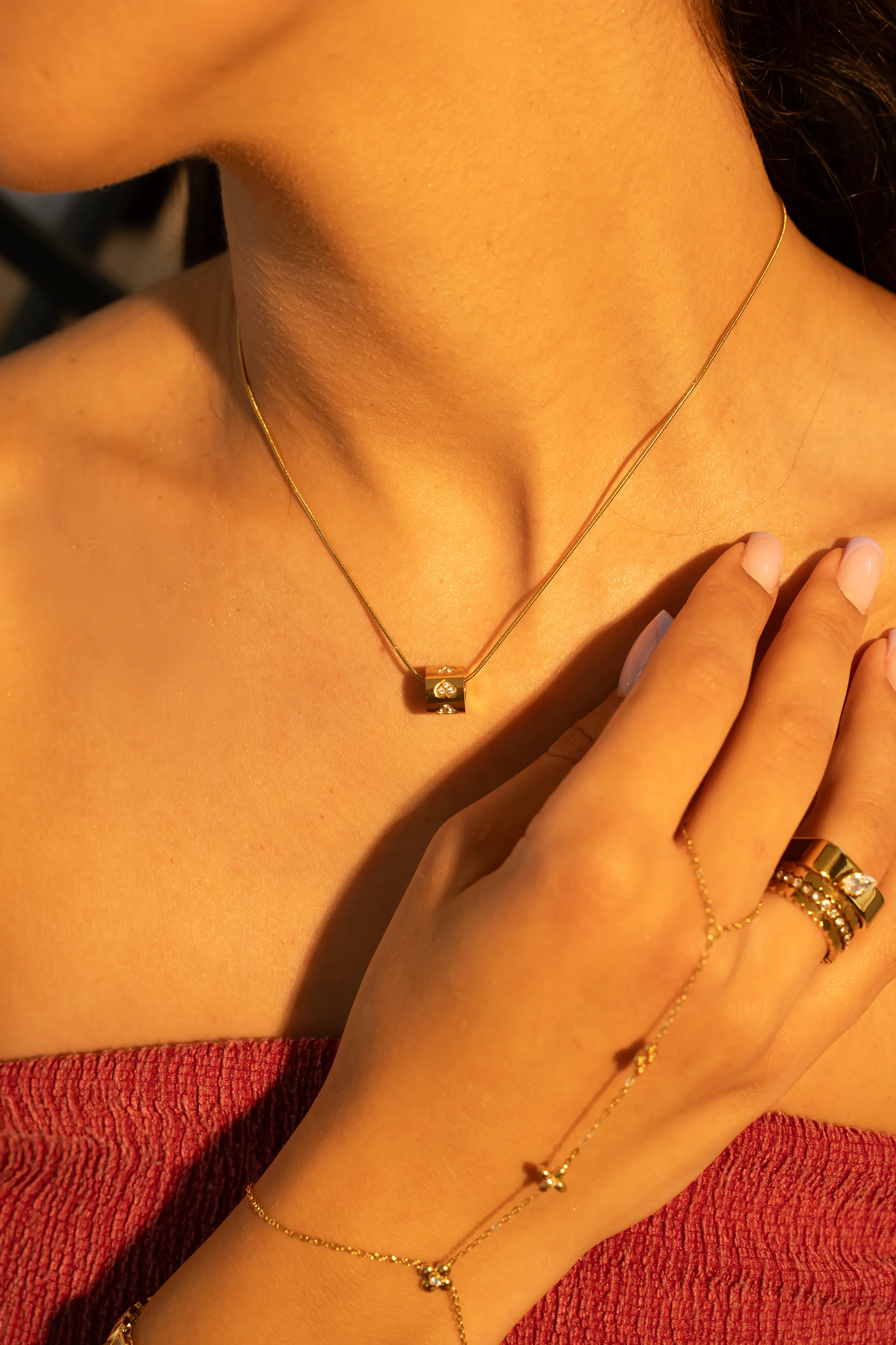 Ellie Gold Stacking Ring Set - Image 4