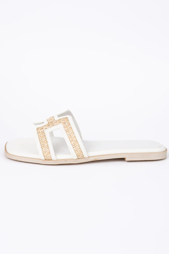 Ena White Sandals - Image 6