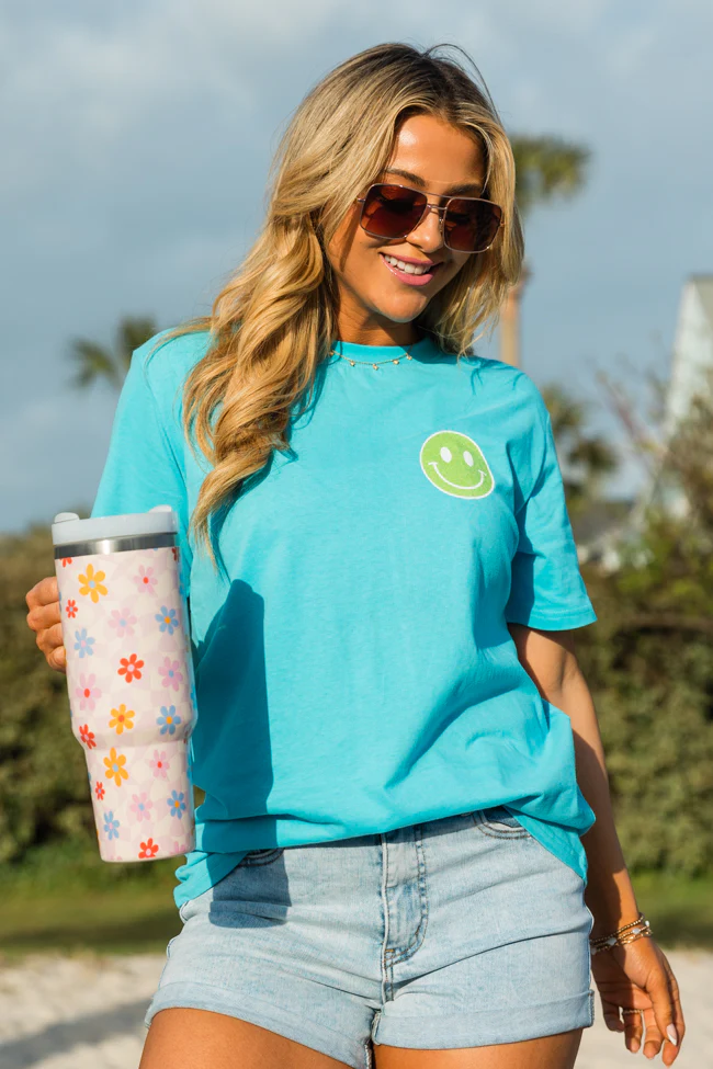 Errrbody At The Pool Aqua Blue Graphic Tee - Image 2