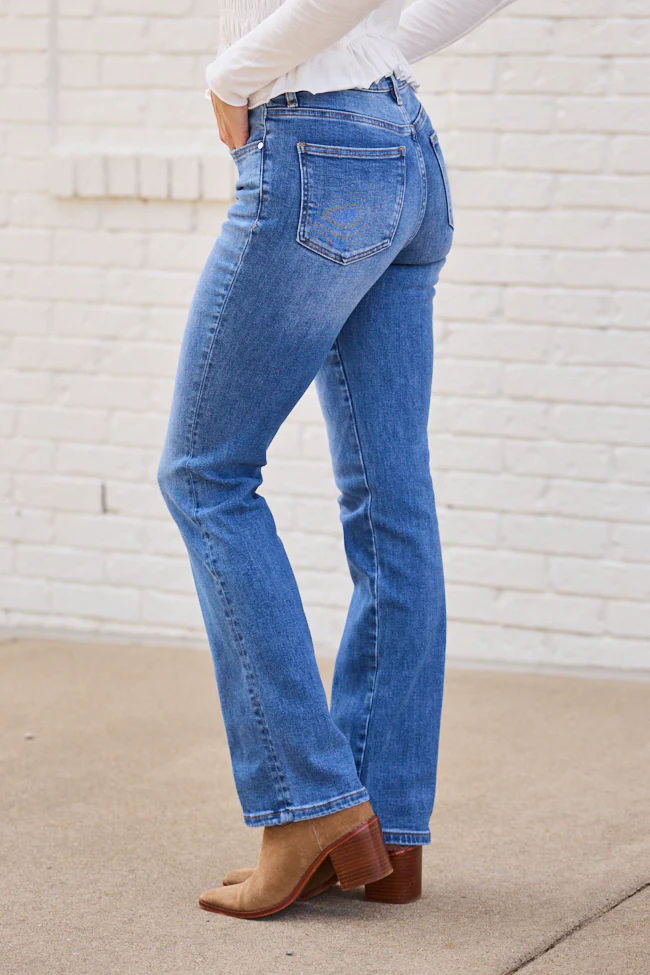 Everest Medium Wash Bootcut Jeans SALE - Image 4