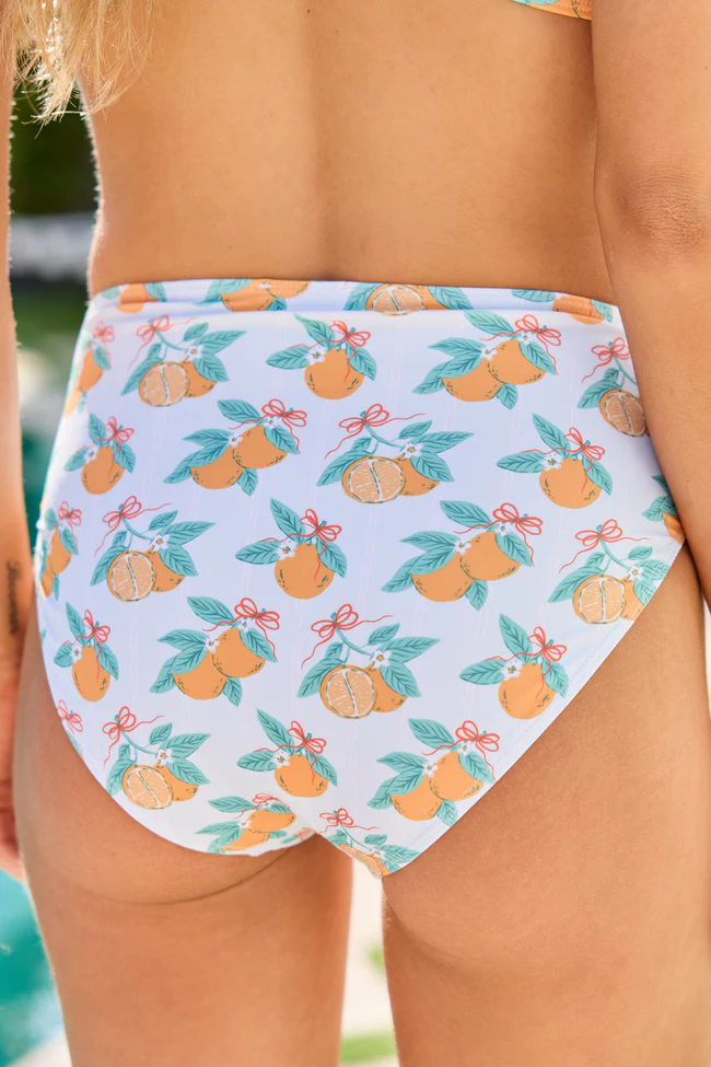 Everyday Fanta-Sea Orange Print Printed Bikini Bottom - Image 4