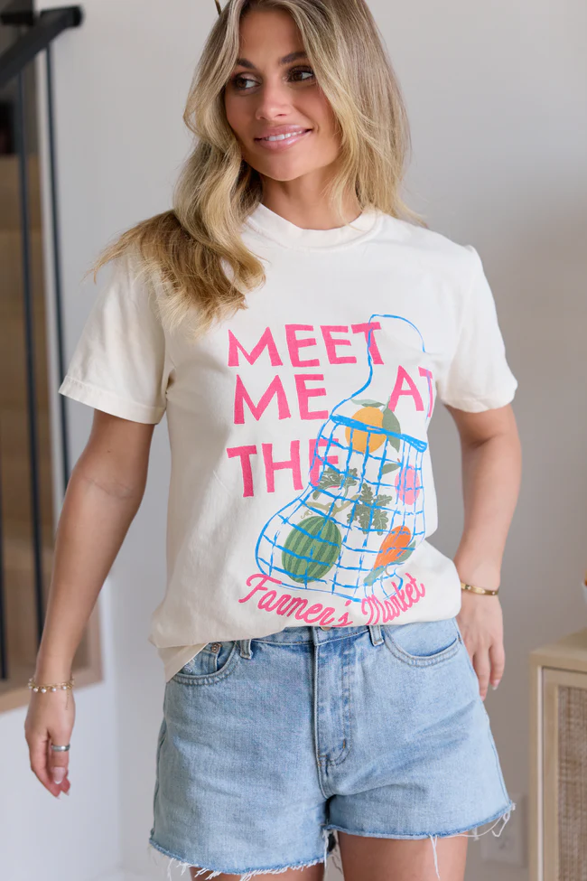Farmer's Market Ivory Graphic Tee - Image 2