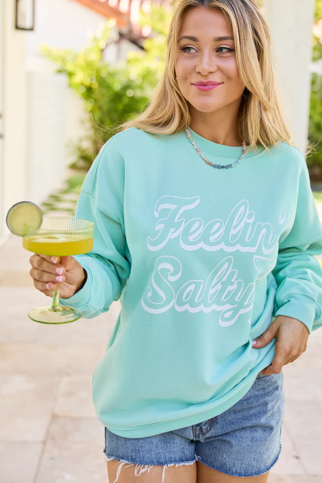 Feelin' Salty Mint Graphic Sweatshirt - Image 4