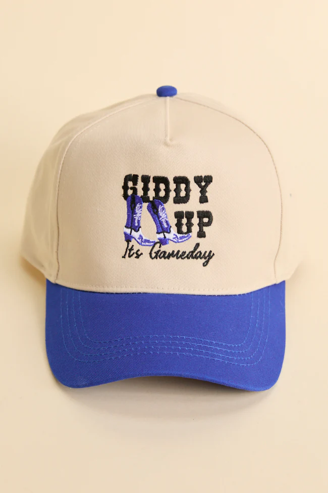 Giddy Up It's Gameday Blue Trucker Hat FINAL SALE