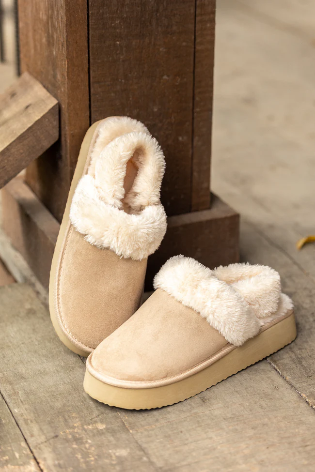 Greer Sand Slingback Platform Slippers FINAL SALE