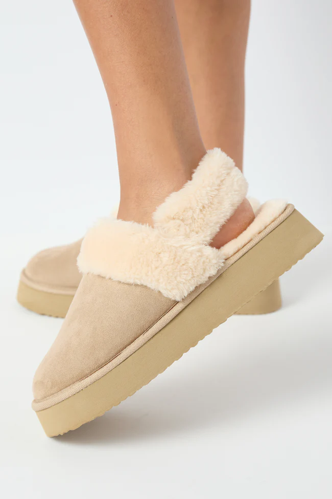 Greer Sand Slingback Platform Slippers FINAL SALE - Image 2