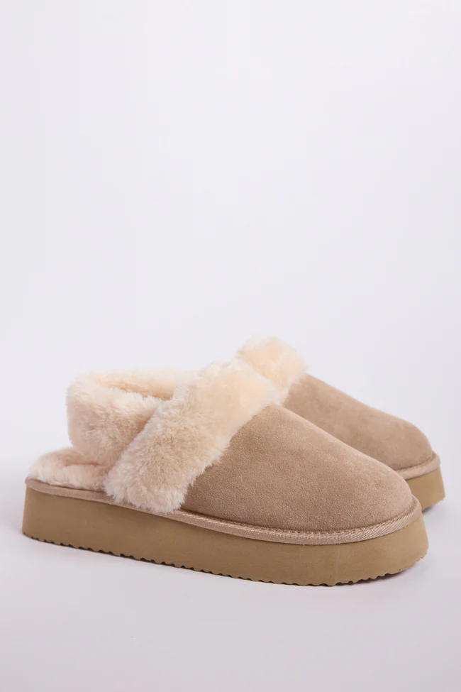 Greer Sand Slingback Platform Slippers FINAL SALE - Image 3