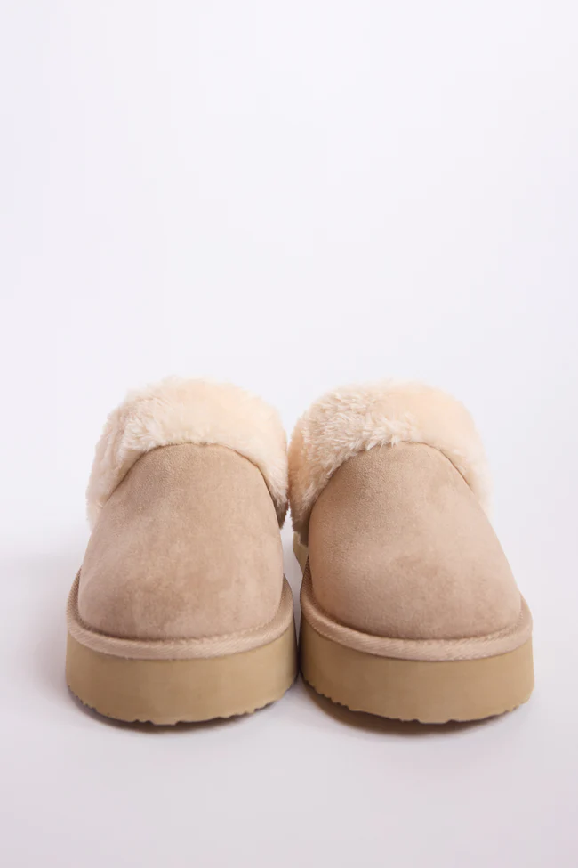 Greer Sand Slingback Platform Slippers FINAL SALE - Image 5