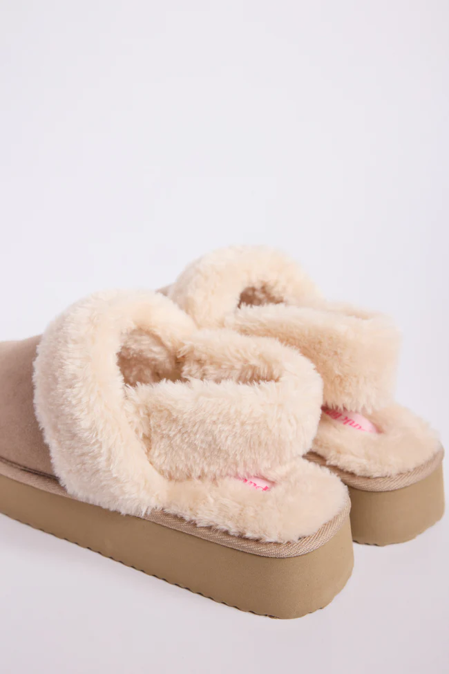 Greer Sand Slingback Platform Slippers FINAL SALE - Image 6