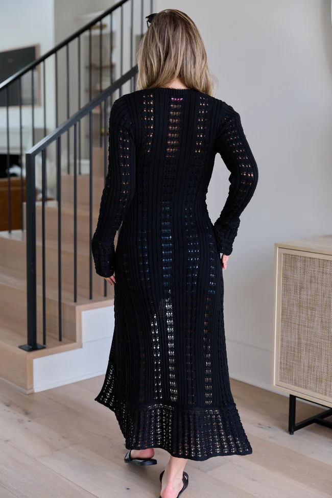 Harlie Black Duster Cardigan - Image 5