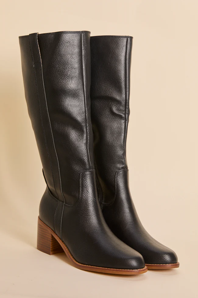 Harriet Black Tall Boots FINAL SALE - Image 2