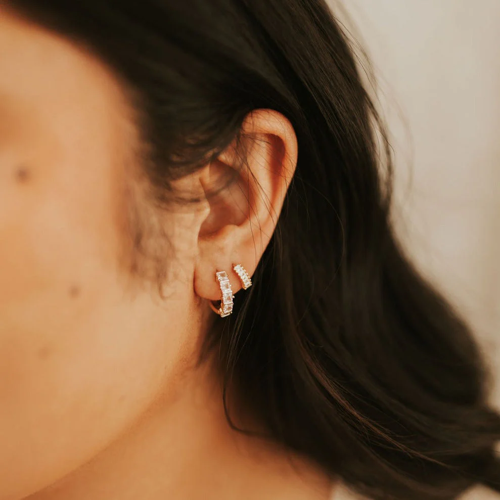 Ivy Diamond Hoop Earrings - Image 5