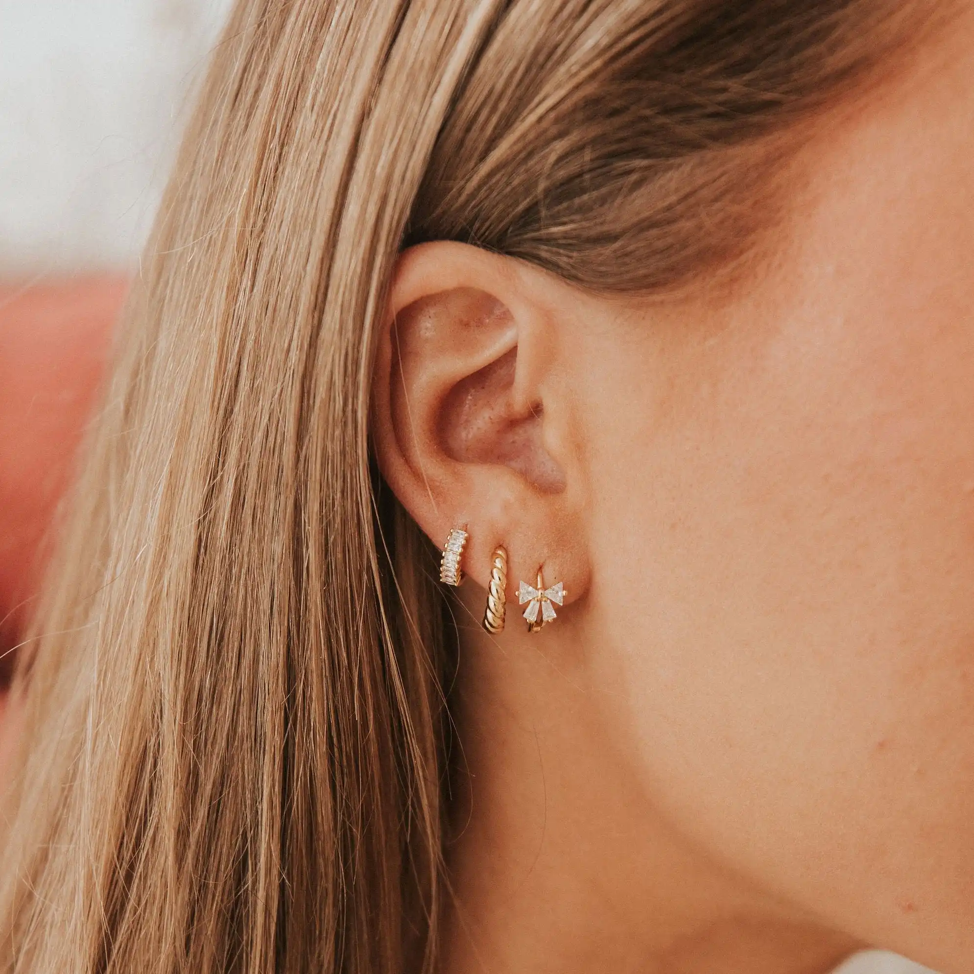 Ivy Diamond Hoop Earrings - Image 6