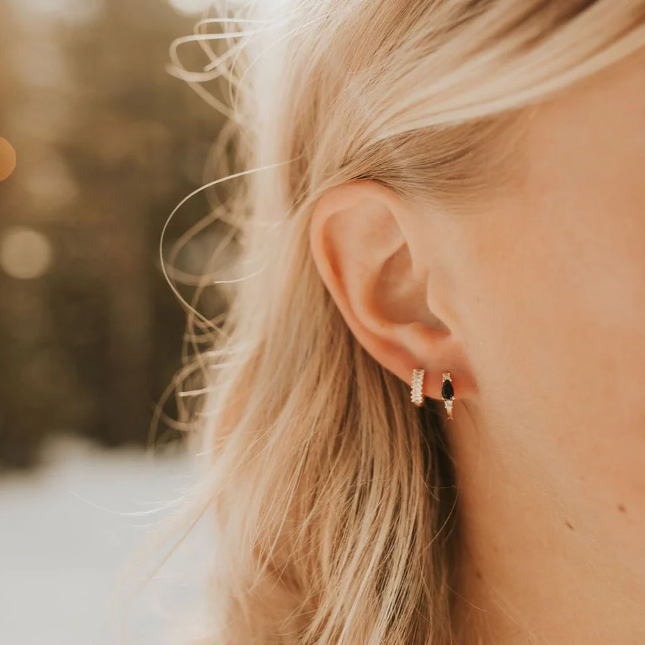 Ivy Diamond Hoop Earrings - Image 9